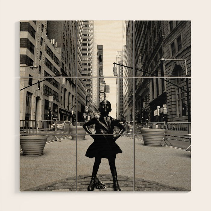 Fearless Girl Wood Wall Art Gallery Image 1