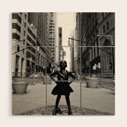 Fearless Girl Wood Wall Art Gallery Image 1