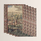 Antique 18th Century 'Capture of Lille' French Tapestry Wrapping Paper Gallery Image 3