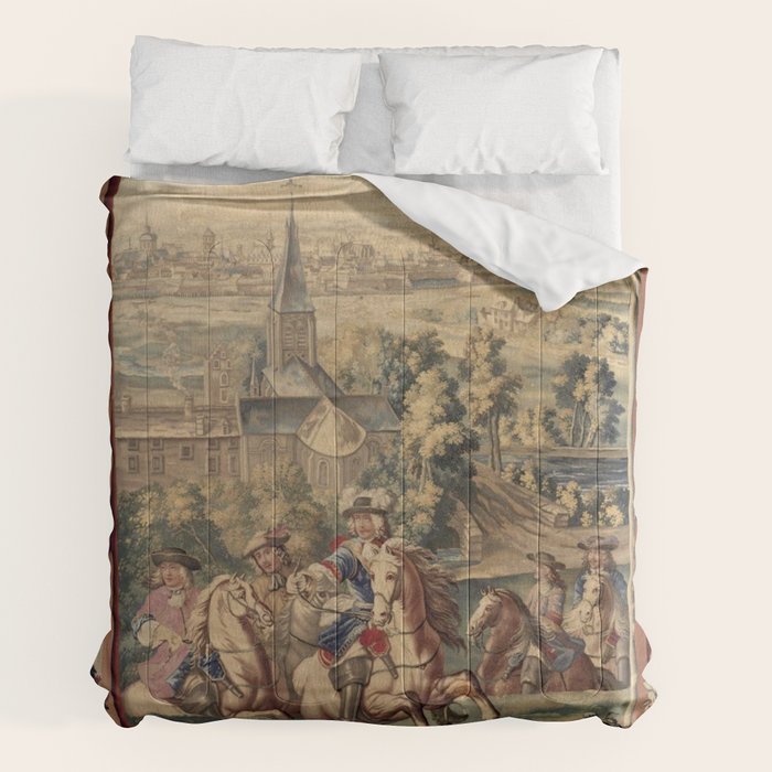 Antique 18th Century 'Capture of Lille' French Tapestry Comforter Gallery Image 2
