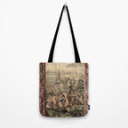 Antique 18th Century 'Capture of Lille' French Tapestry Tote Bag Gallery Image 2