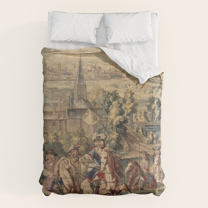 Antique 18th Century 'Capture of Lille' French Tapestry Comforter Gallery Image 6