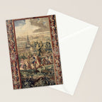 Antique 18th Century 'Capture of Lille' French Tapestry Stationery Card Gallery Image 2