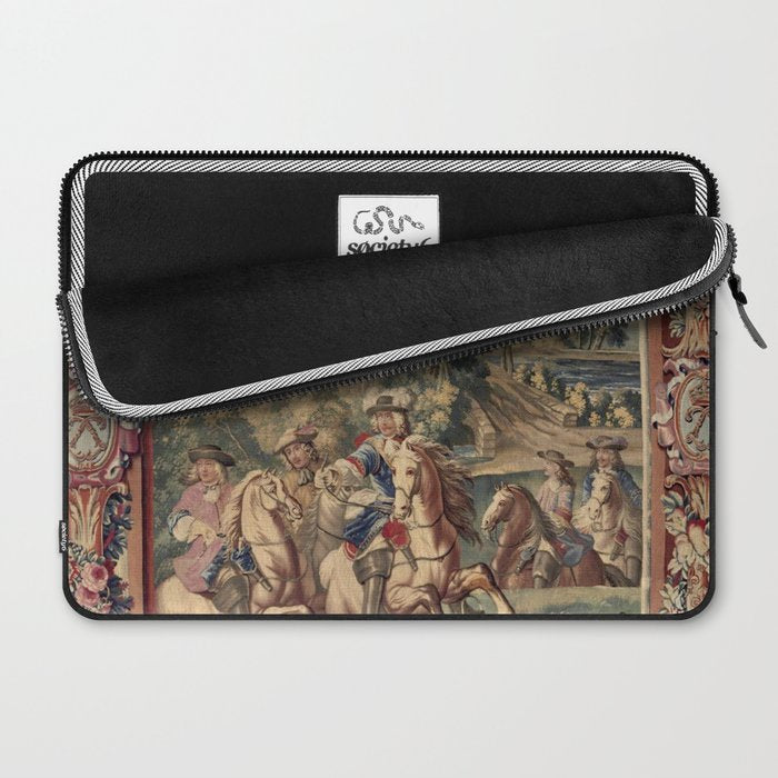 Antique 18th Century 'Capture of Lille' French Tapestry Laptop Sleeve Gallery Image 2