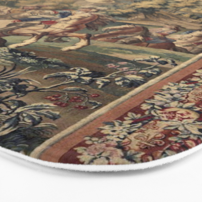 Antique 18th Century 'Capture of Lille' French Tapestry Bath Mat Gallery Image 3