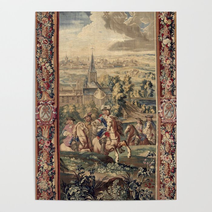 Antique 18th Century 'Capture of Lille' French Tapestry Poster Gallery Image 4