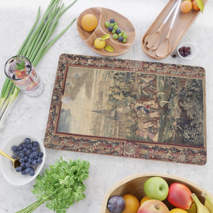 Antique 18th Century 'Capture of Lille' French Tapestry Cutting Board Gallery Image 2