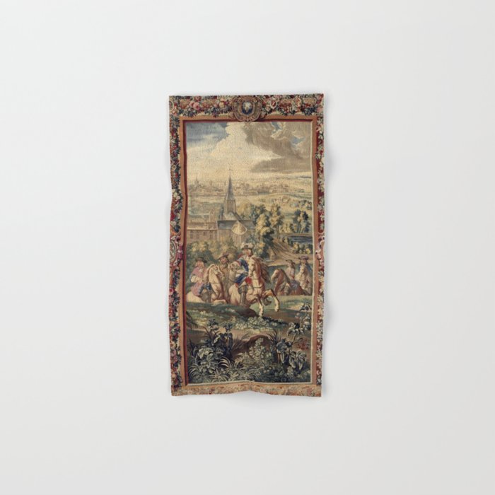 Antique 18th Century 'Capture of Lille' French Tapestry Bath Towel Gallery Image 1