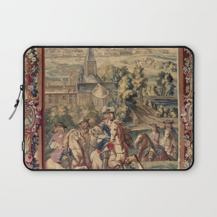 Antique 18th Century 'Capture of Lille' French Tapestry Laptop Sleeve Gallery Image 1
