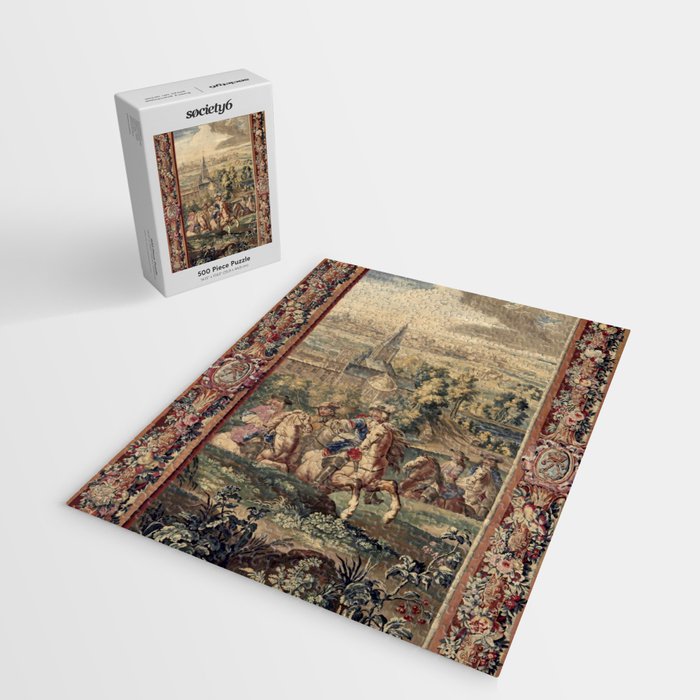 Antique 18th Century 'Capture of Lille' French Tapestry Jigsaw Puzzle Gallery Image 2
