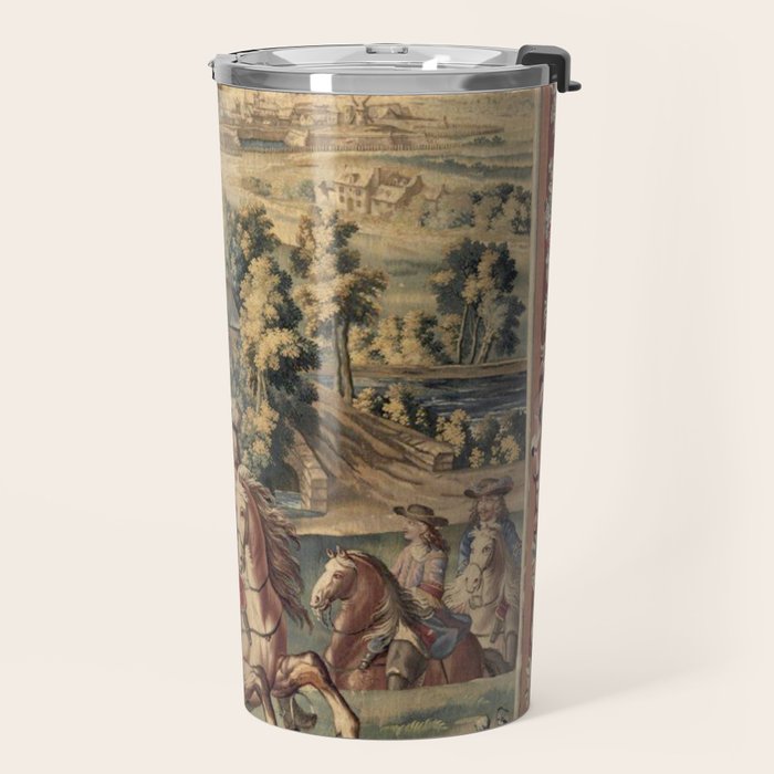 Antique 18th Century 'Capture of Lille' French Tapestry Travel Mug Gallery Image 2