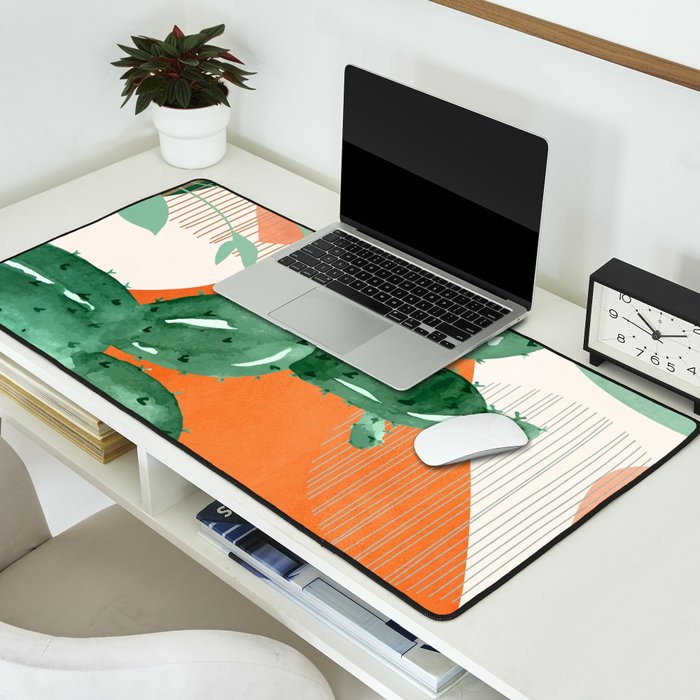 Cactus Garden 1 Desk Mat Gallery Image 2