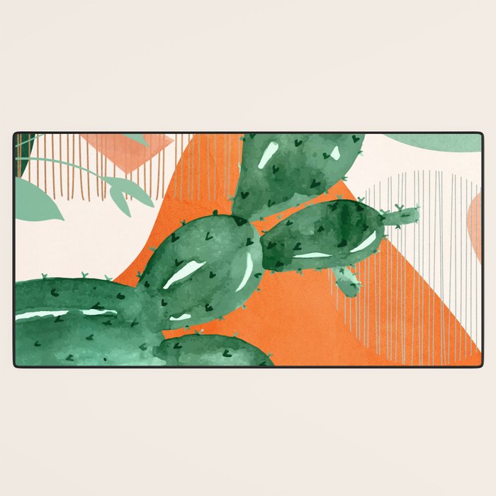 Cactus Garden 1 Desk Mat Gallery Image 3