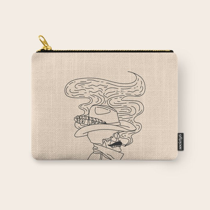 Love or Die Tryinâ - Cowhand Black & Cream Carry All Pouch Gallery Image 1