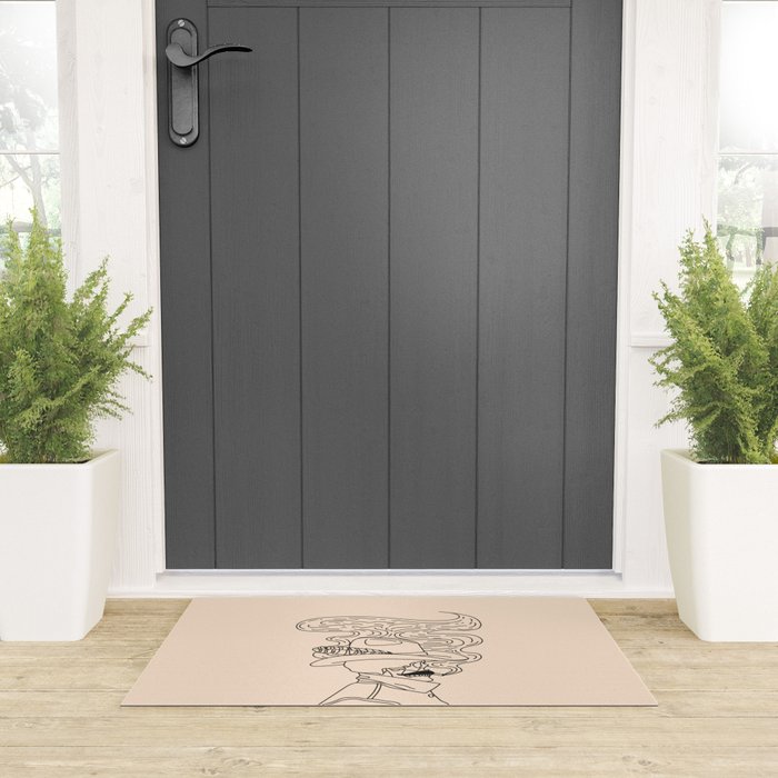 Love or Die Tryinâ - Cowhand Black & Cream Welcome Mat Gallery Image 3