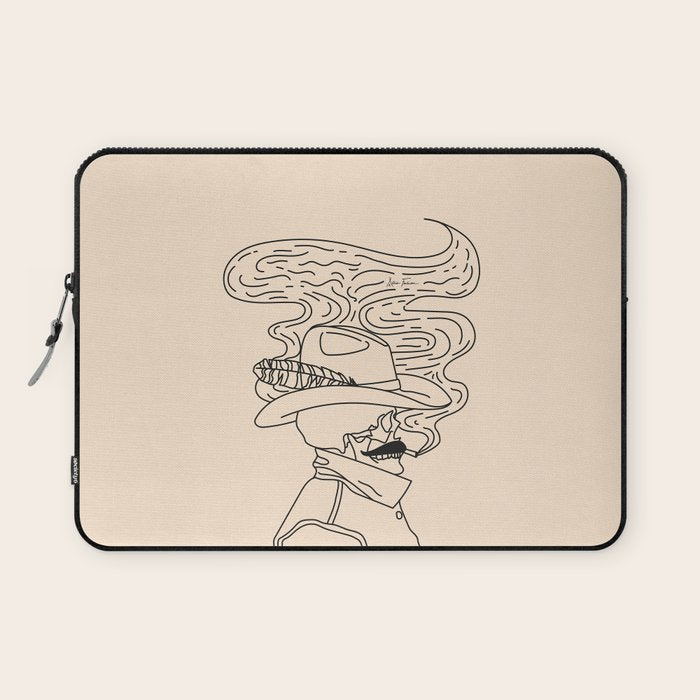 Love or Die Tryinâ - Cowhand Black & Cream Laptop Sleeve Gallery Image 1