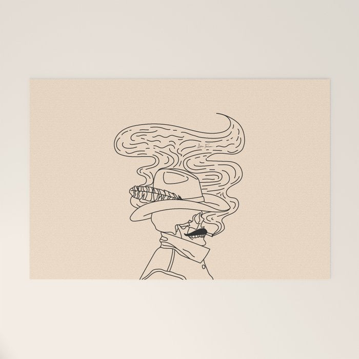 Love or Die Tryinâ - Cowhand Black & Cream Welcome Mat Gallery Image 1