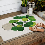 Pilea Peperomioides interior plant Outdoor Rug Gallery Image 2