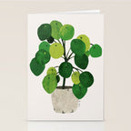 Pilea Peperomioides interior plant Stationery Card Gallery Image 2