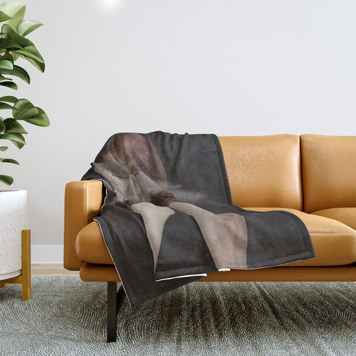 Silence Throw Blanket Gallery Image 1