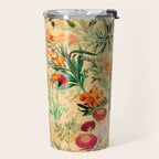 Vintage & Shabby Chic -  Sunny Gold Botanical Flowers Summer Day Travel Mug Gallery Image 2