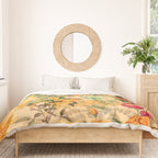 Vintage & Shabby Chic -  Sunny Gold Botanical Flowers Summer Day Duvet Cover Gallery Image 3