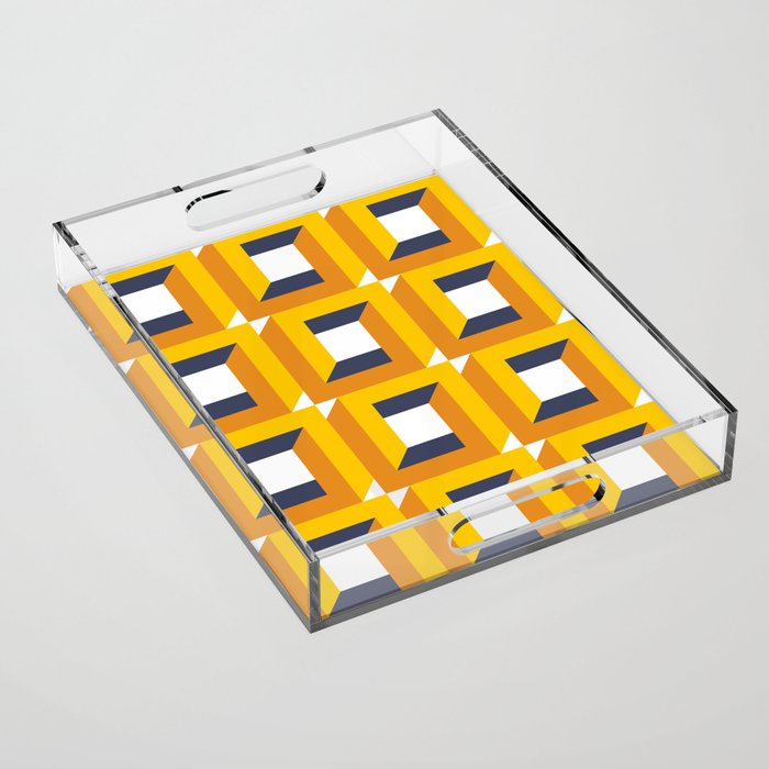 Modern Geometric 74C Acrylic Tray Gallery Image 1