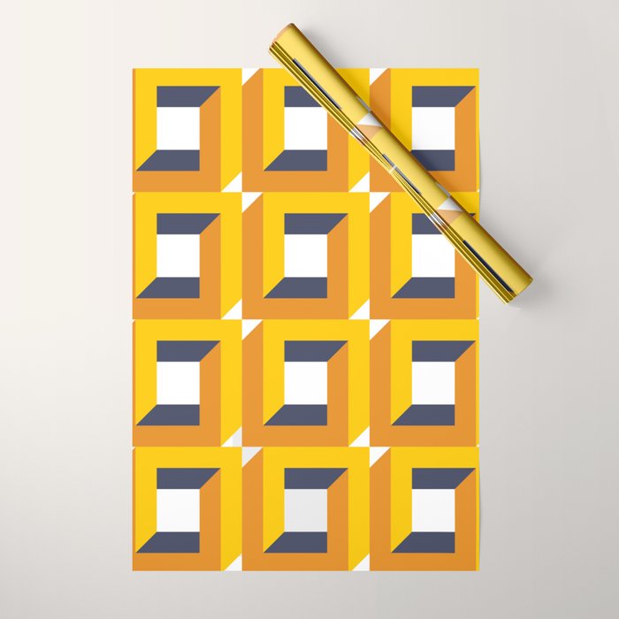 Modern Geometric 74C Wrapping Paper Gallery Image 1