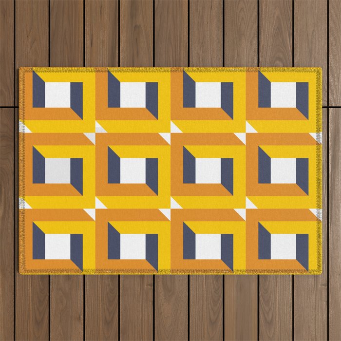 Modern Geometric 74C Outdoor Rug Gallery Image 1