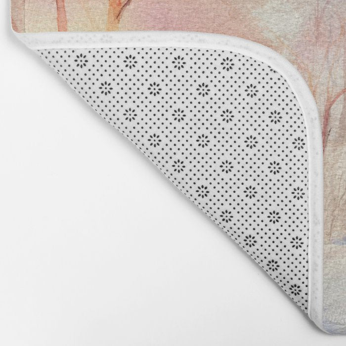 Ethereal Snowy Christmas Morning Sunrise  Bath Mat Gallery Image 2