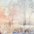 Ethereal Snowy Christmas Morning Sunrise  Coffee Mug Gallery Image 2