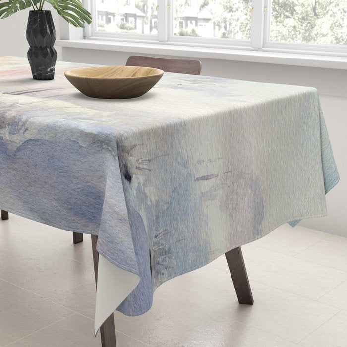 Ethereal Snowy Christmas Morning Sunrise  Tablecloth Gallery Image 3