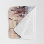 Ethereal Snowy Christmas Morning Sunrise  Throw Blanket Gallery Image 3