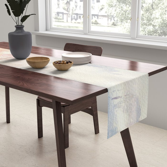 Ethereal Snowy Christmas Morning Sunrise  Table Runner Gallery Image 2