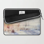 Ethereal Snowy Christmas Morning Sunrise  Laptop Sleeve Gallery Image 2