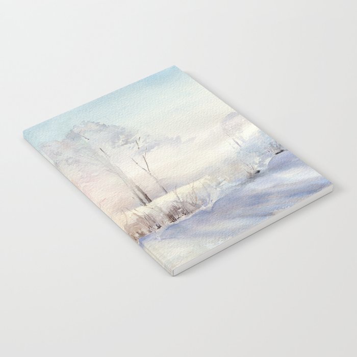 Ethereal Snowy Christmas Morning Sunrise  Notebook Gallery Image 2