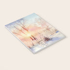 Ethereal Snowy Christmas Morning Sunrise  Notebook Gallery Image 3