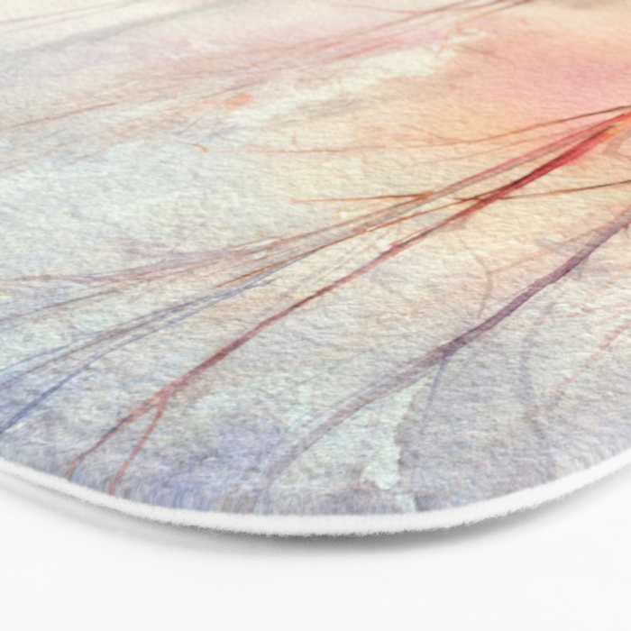 Ethereal Snowy Christmas Morning Sunrise  Bath Mat Gallery Image 3