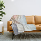 Ethereal Snowy Christmas Morning Sunrise  Throw Blanket Gallery Image 1