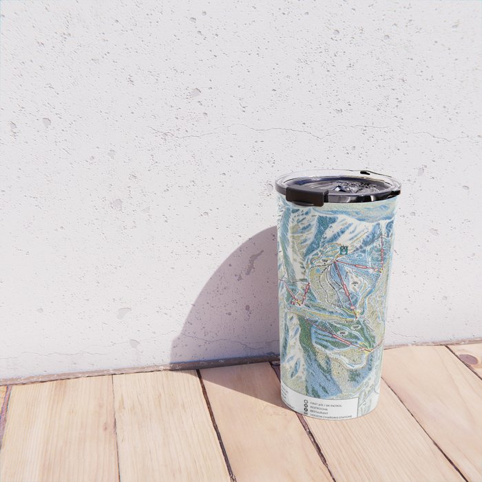 Park City Utah Trail Map Ski Snowboard Travel Mug Gallery Image 4
