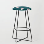 Evil Eye Dots - Teal & Pink Stool Gallery Image 1