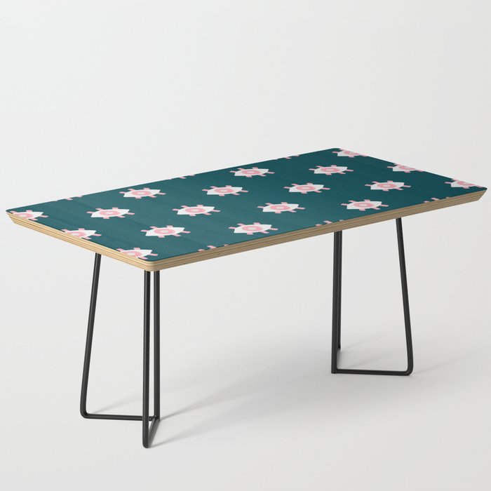 Evil Eye Dots - Teal & Pink Coffee Table Gallery Image 1