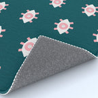 Evil Eye Dots - Teal & Pink Rug Gallery Image 4