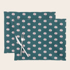 Evil Eye Dots - Teal & Pink Placemat Gallery Image 1