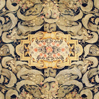 French Aubusson Vintage Floral Rug Print Coffee Mug Gallery Image 2