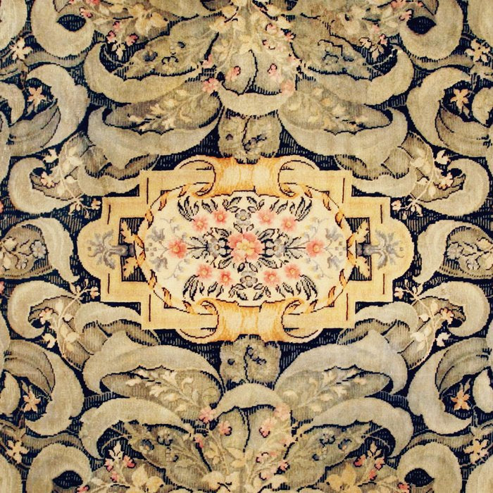 French Aubusson Vintage Floral Rug Print Coffee Mug Gallery Image 2