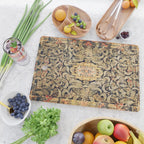 French Aubusson Vintage Floral Rug Print Cutting Board Gallery Image 2