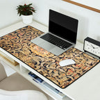 French Aubusson Vintage Floral Rug Print Desk Mat Gallery Image 2