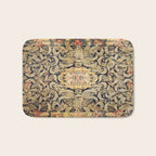 French Aubusson Vintage Floral Rug Print Bath Mat Gallery Image 1