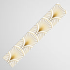 Art Deco Gold Geometric Pattern With Gold Shimmer Table Runner Gallery Image 3